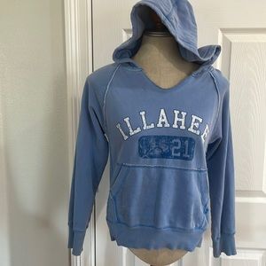 Vintage Y2K liberty clothing hoodie sweatshirt blue unisex Illahee Size Youth M